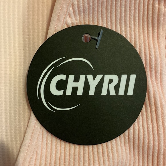 CHYRII Womens Sexy V Neck Bodysuit Basic Ribbed Long Sleeve Shirt Fall Tops - Picture 5 of 5